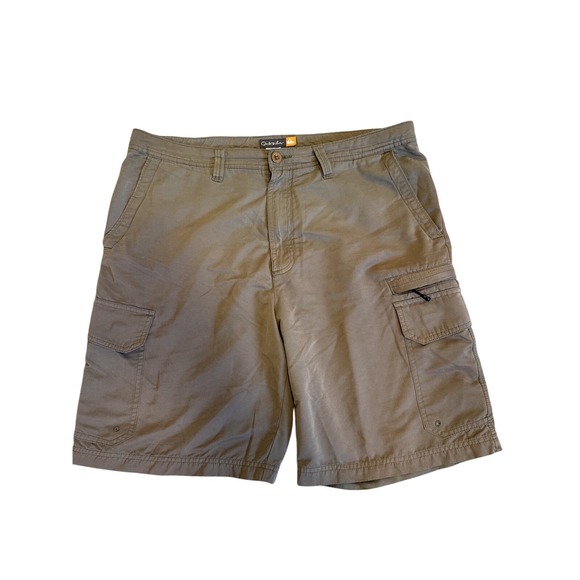 Quicksilver Other - Vtg Quicksilver Waterman Collection Shorts 36 Khaki Cargo Outdoor Adventure Wear